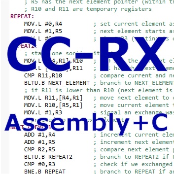 Mixing C and Assembly on CC-RX Compiler
