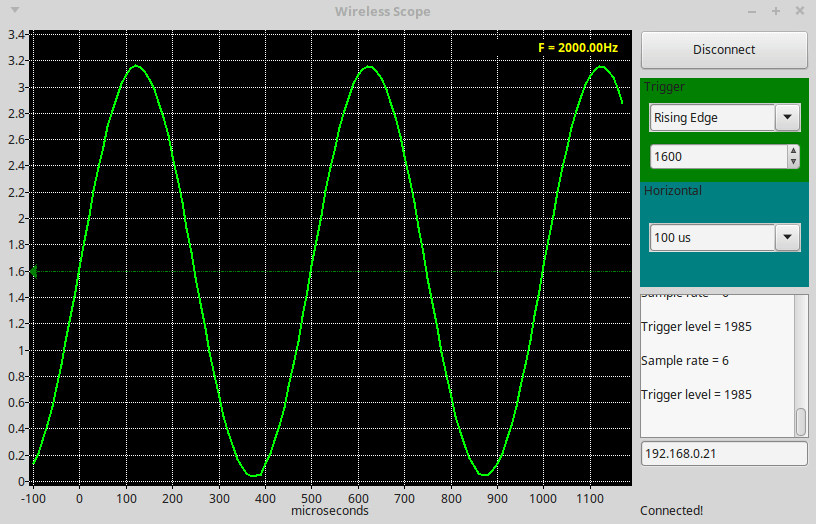 A simple WiFi scope (Part 2 – Server and Client)